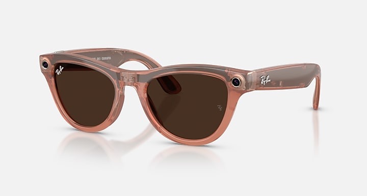 Ray-Ban Meta Skyler Gen 2 in Shiny Peach — official product visual